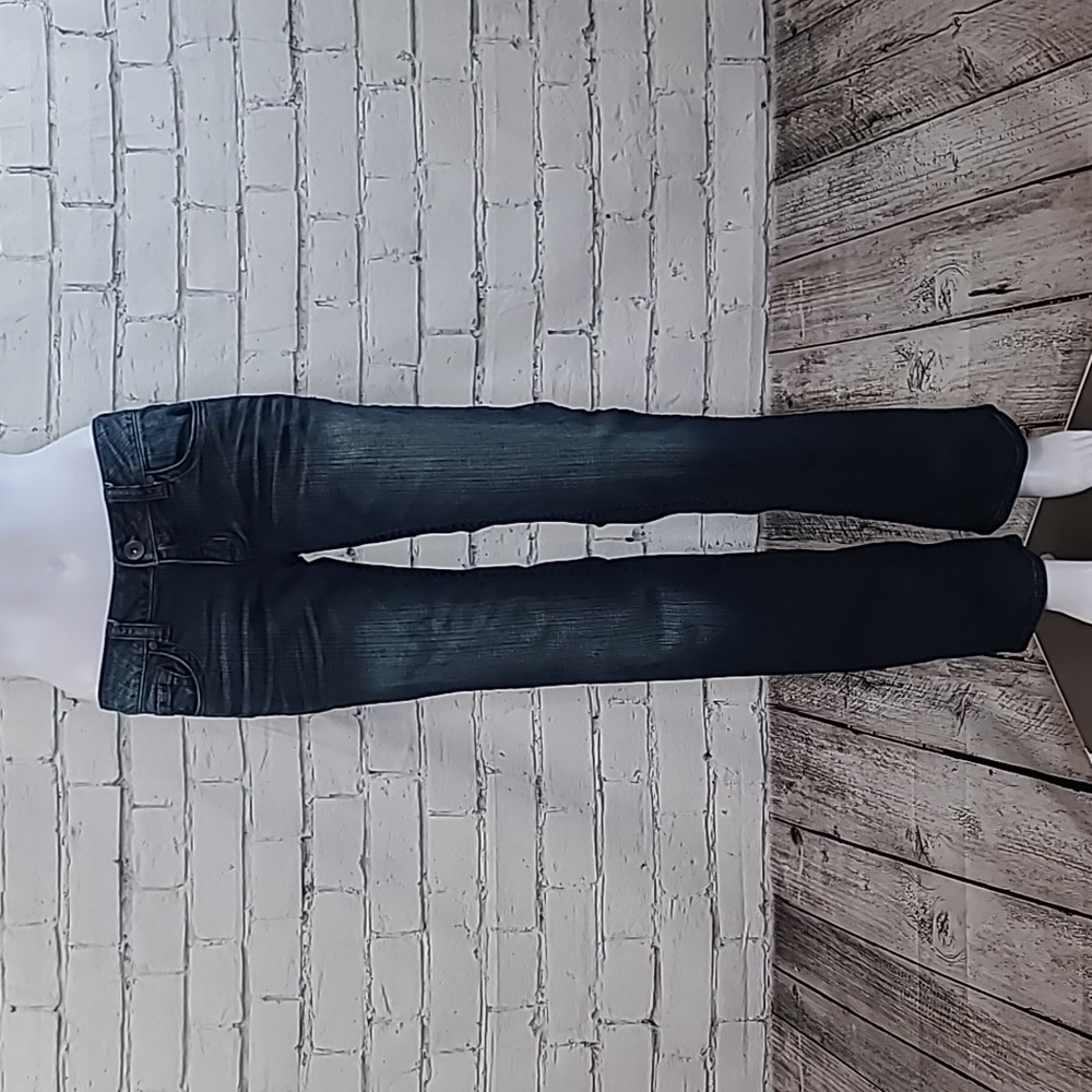 Refuge Runway Cotton Blend Low Rise Everyday Bootcut Jean Dark Blue Wash Size 4L